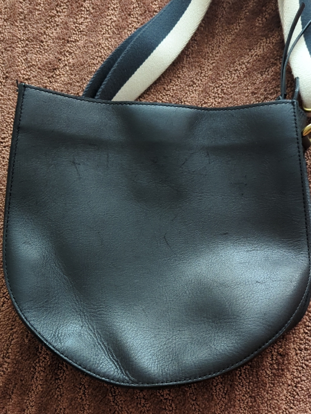 Madewell Transport Saddlebag Crossbody Bag In True Black - Picture 9 of 9